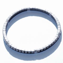 Brilliante Tennis Bracelet Flex Titane gris 0.30 ct Silhouette Allemagne