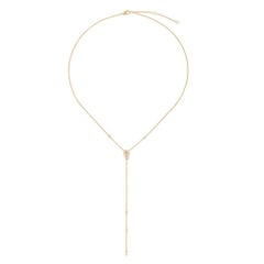 2.10ct Fancy Diamond Brilliant Tide 14K Yellow Gold Lariat Necklace