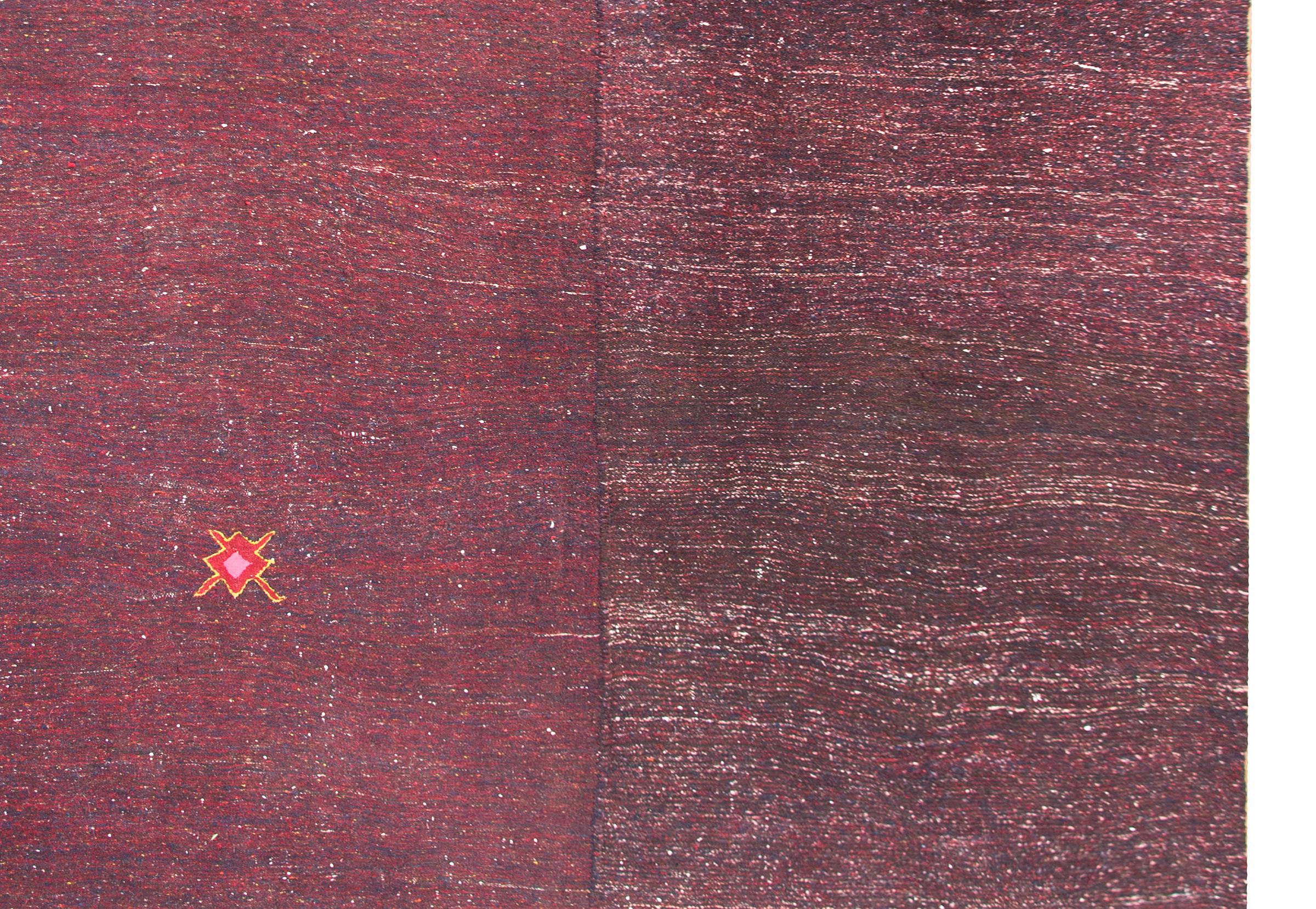 Brillianter Gabbeh-Kilim-Teppich im Vintage-Stil im Zustand „Gut“ im Angebot in Chicago, IL