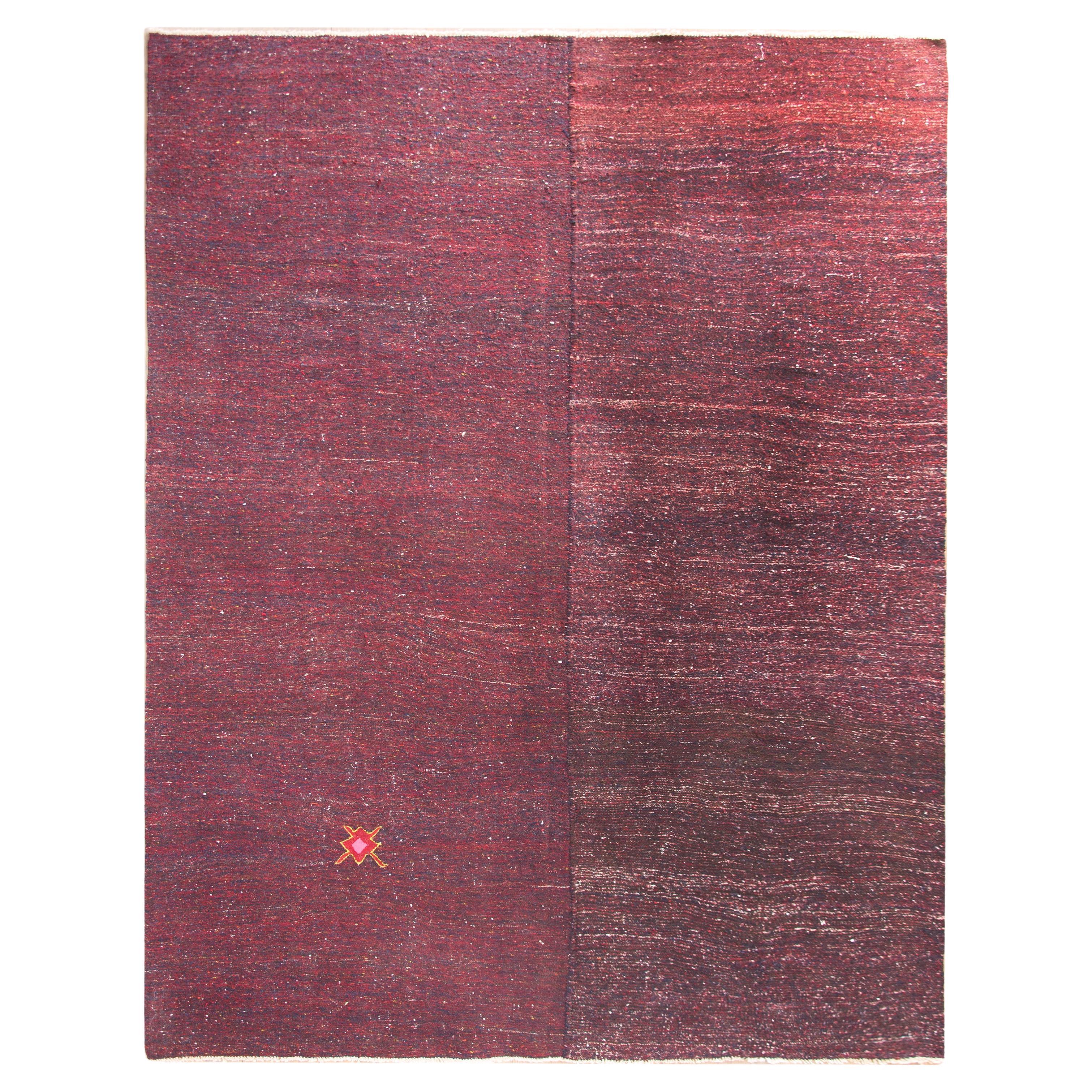 Brillianter Gabbeh-Kilim-Teppich im Vintage-Stil im Angebot