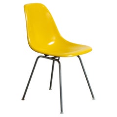 Brilliant Yellow Eames for Herman Miller Vintage 1960s Fiberglass Shell Chairs