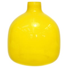 Retro Brilliant Yellow Venini Vase