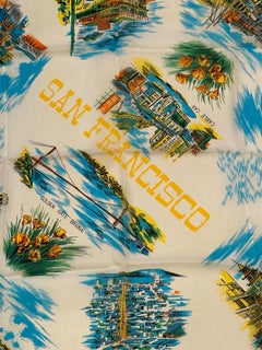Brilliantly Colorful Vivid Scenes of San Francisco Scarf