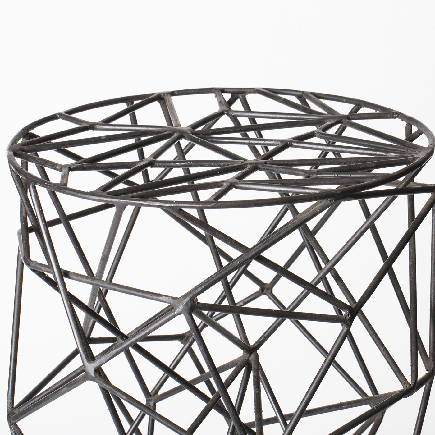 Modern Brillo Iron Bar Stool