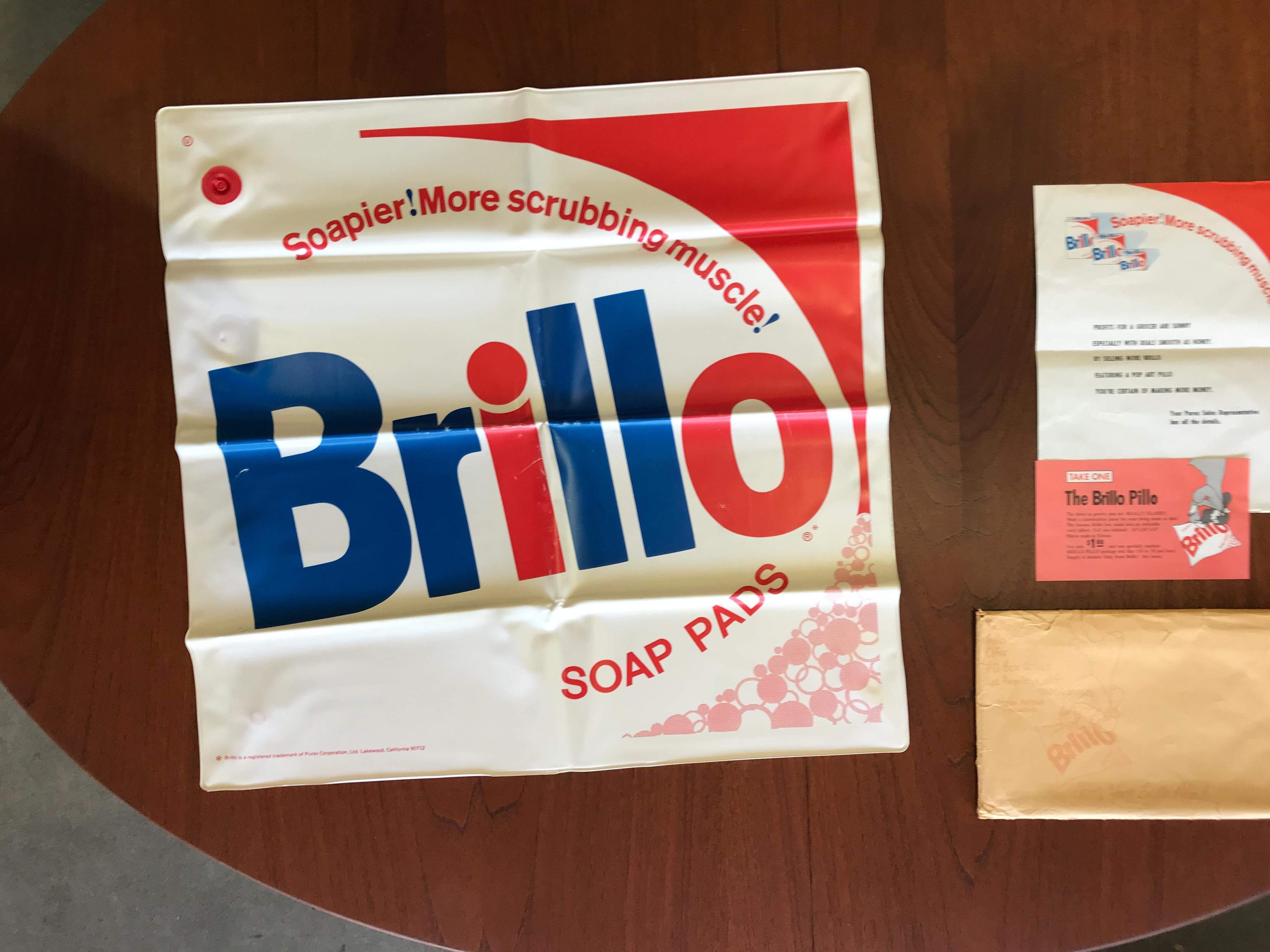 Mid-Century Modern Brillo Pillow with Original Documentation For Sale