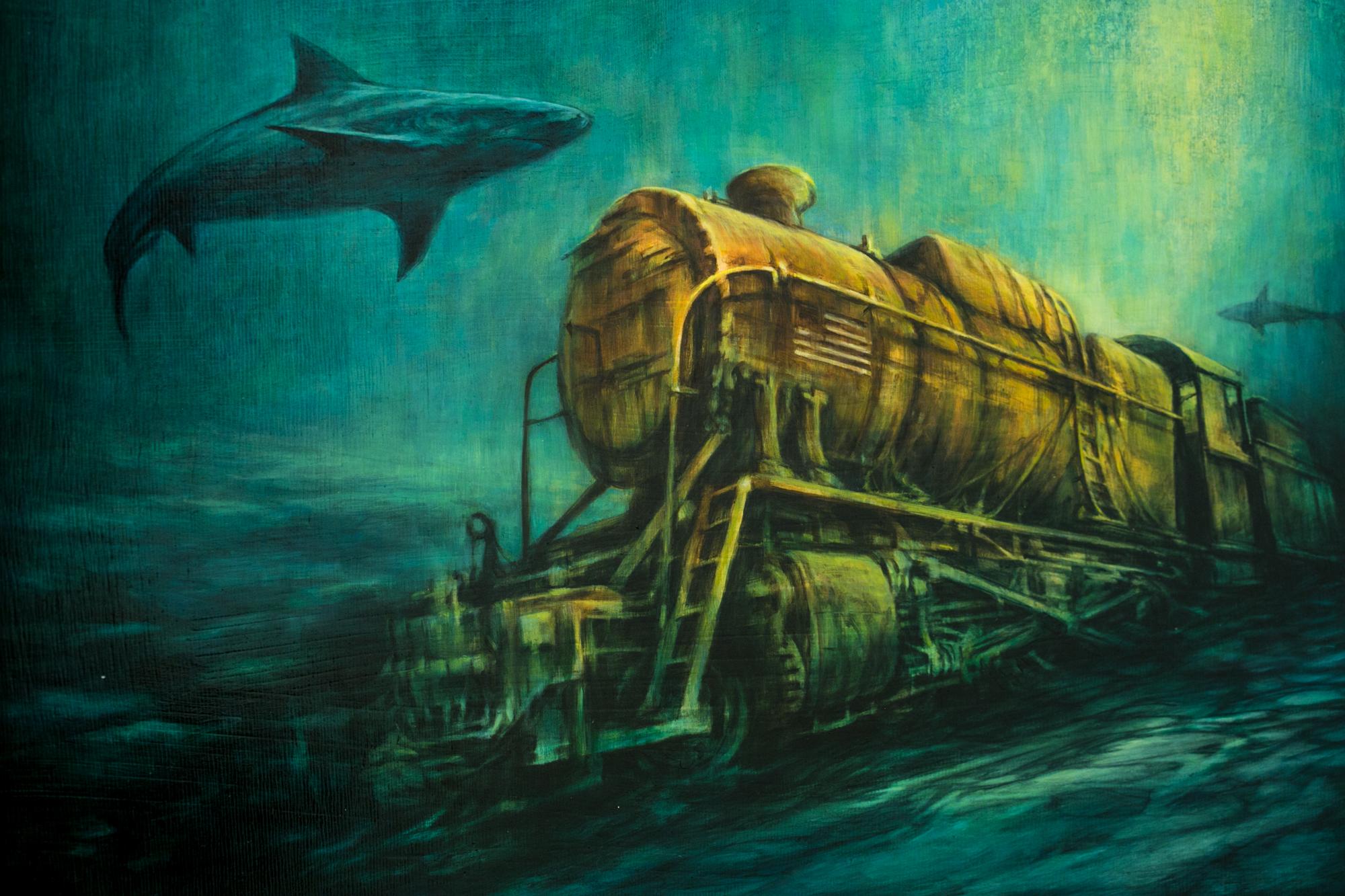 Gran americano recordado - Painting Contemporáneo de Brin Levinson