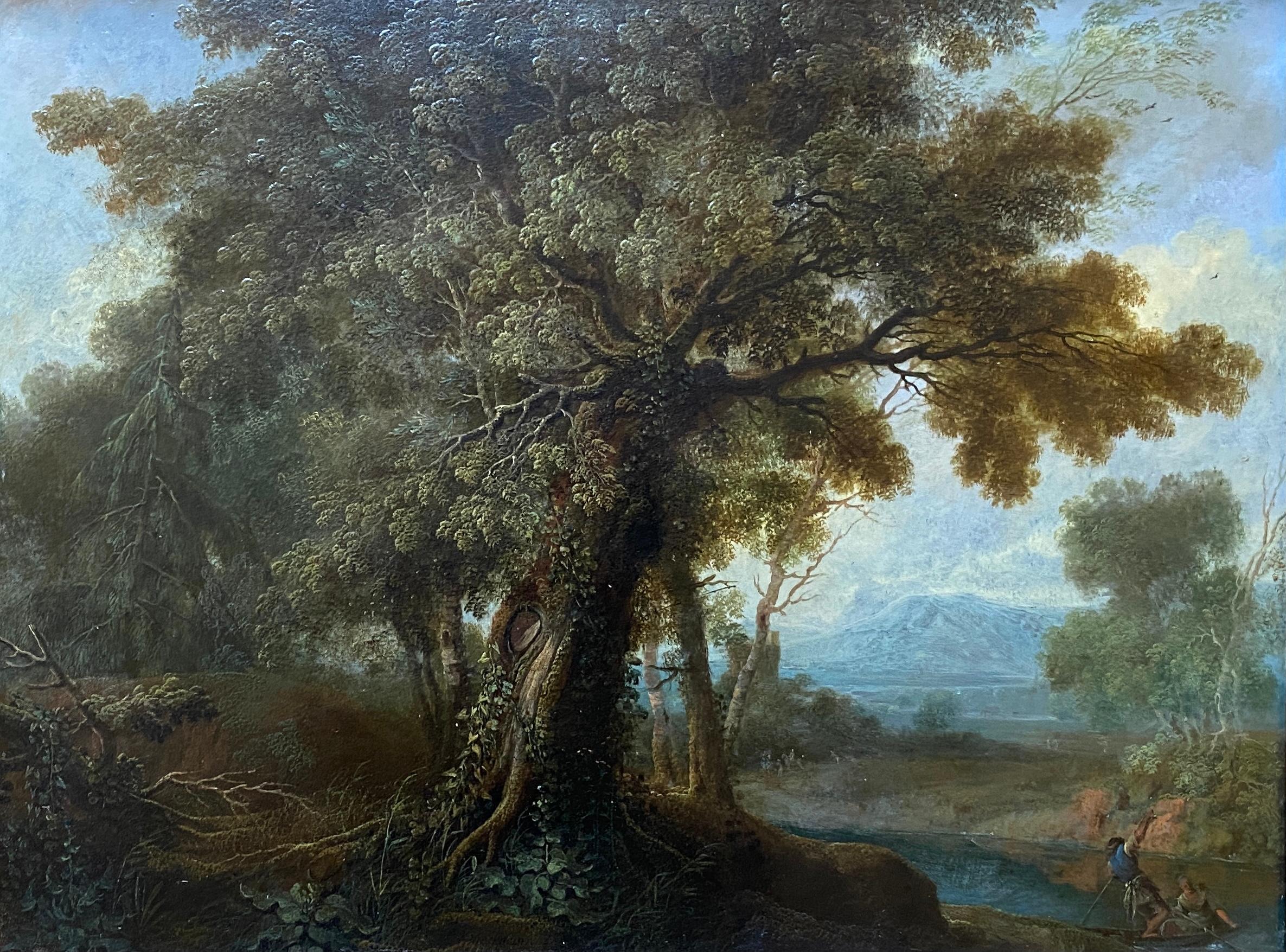 Ein Paar Waldlandschaften mit Fluss und Boot im Vordergrund

Brinckmann Philipp Hieronymus
Kirchturm 1709 - 1761 Manheim
Alter Meister
Unterschrift: Gezeichnet 