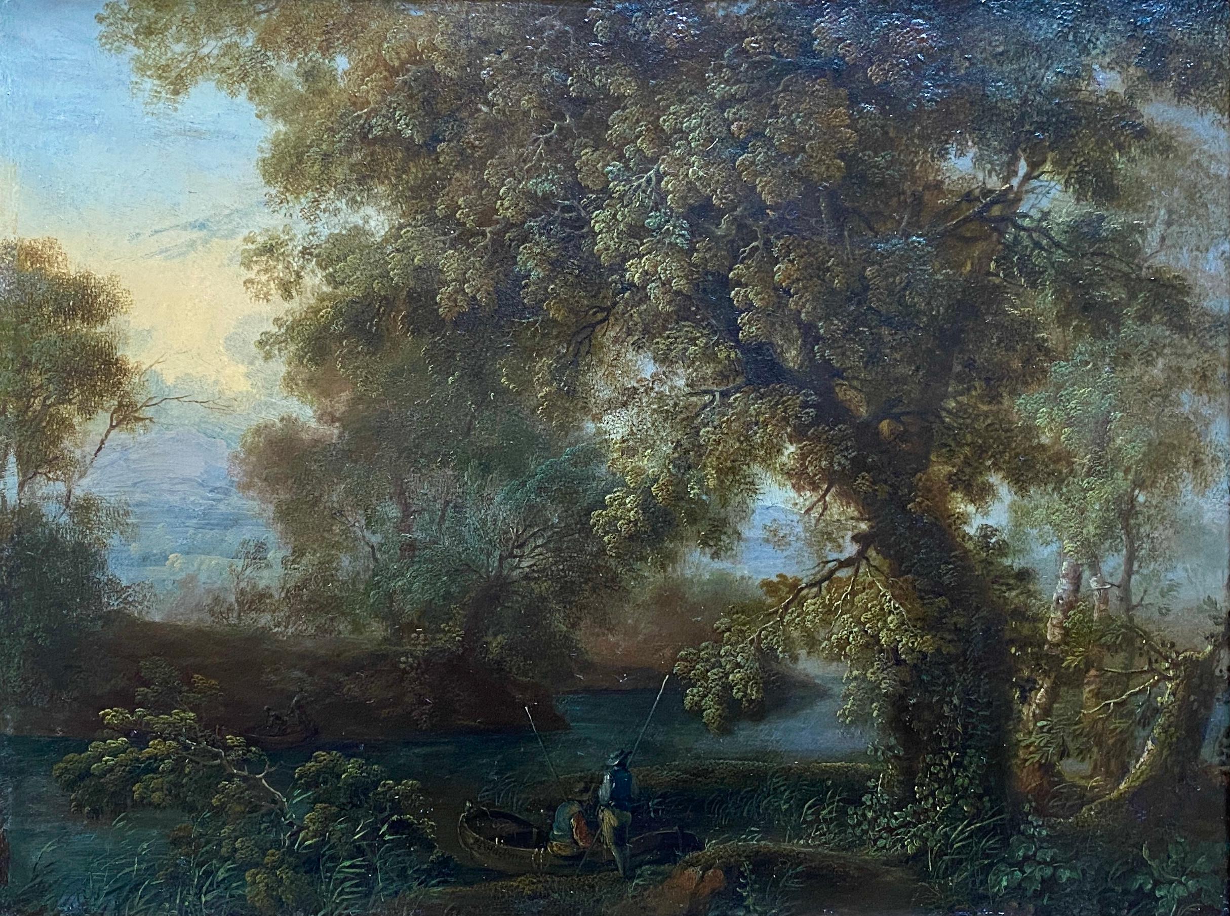 A Pair of Forest Landscapes, Philipp H. Brinckmann, 1709 – 1761, Old Master - Old Masters Painting by Brinckmann Philipp Hieronymus