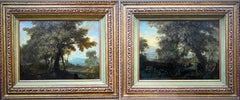 Vintage A Pair of Forest Landscapes, Philipp H. Brinckmann, 1709 – 1761, Old Master