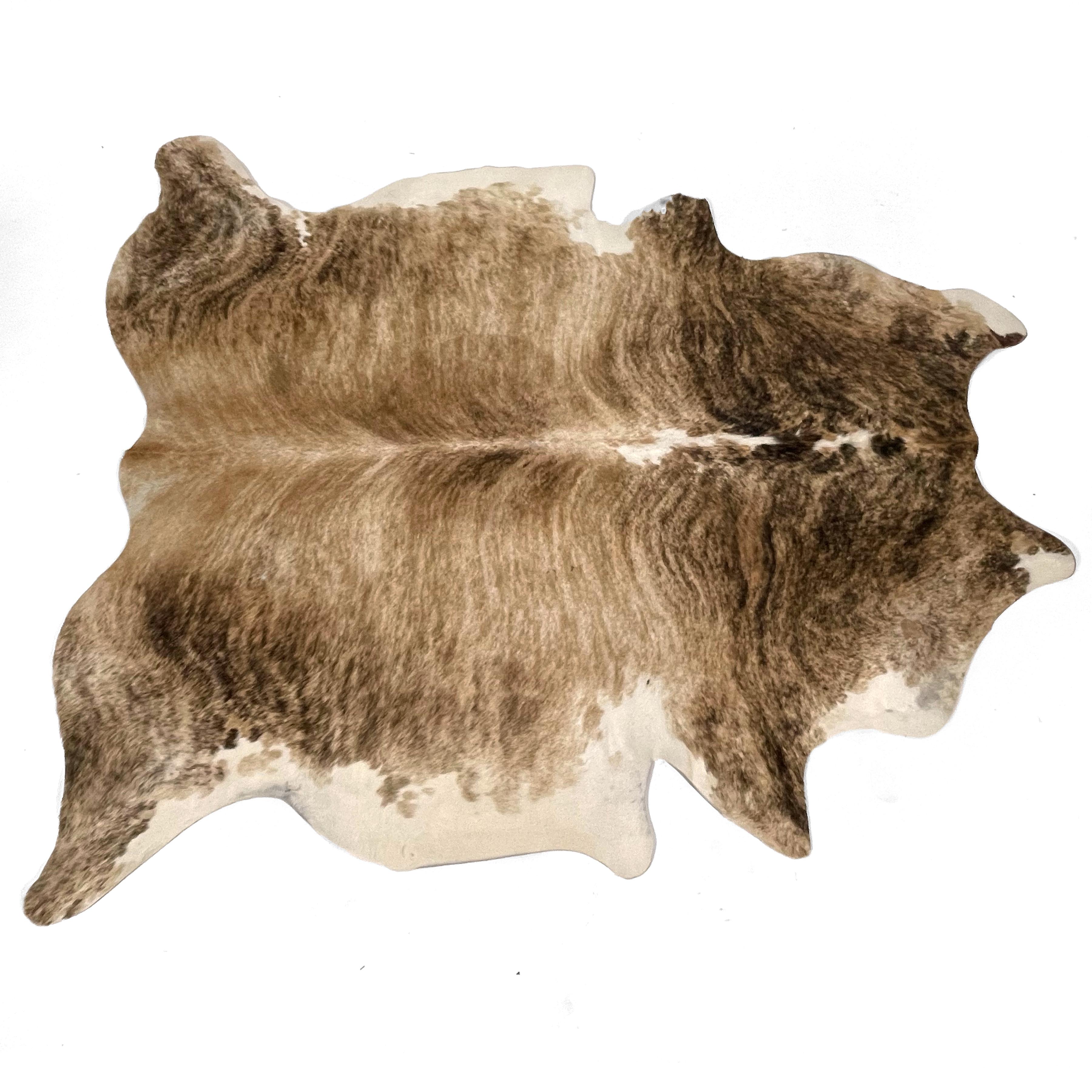 This cow hide rug is not only beautiful with it's brindle color and markings, it is in great condition.