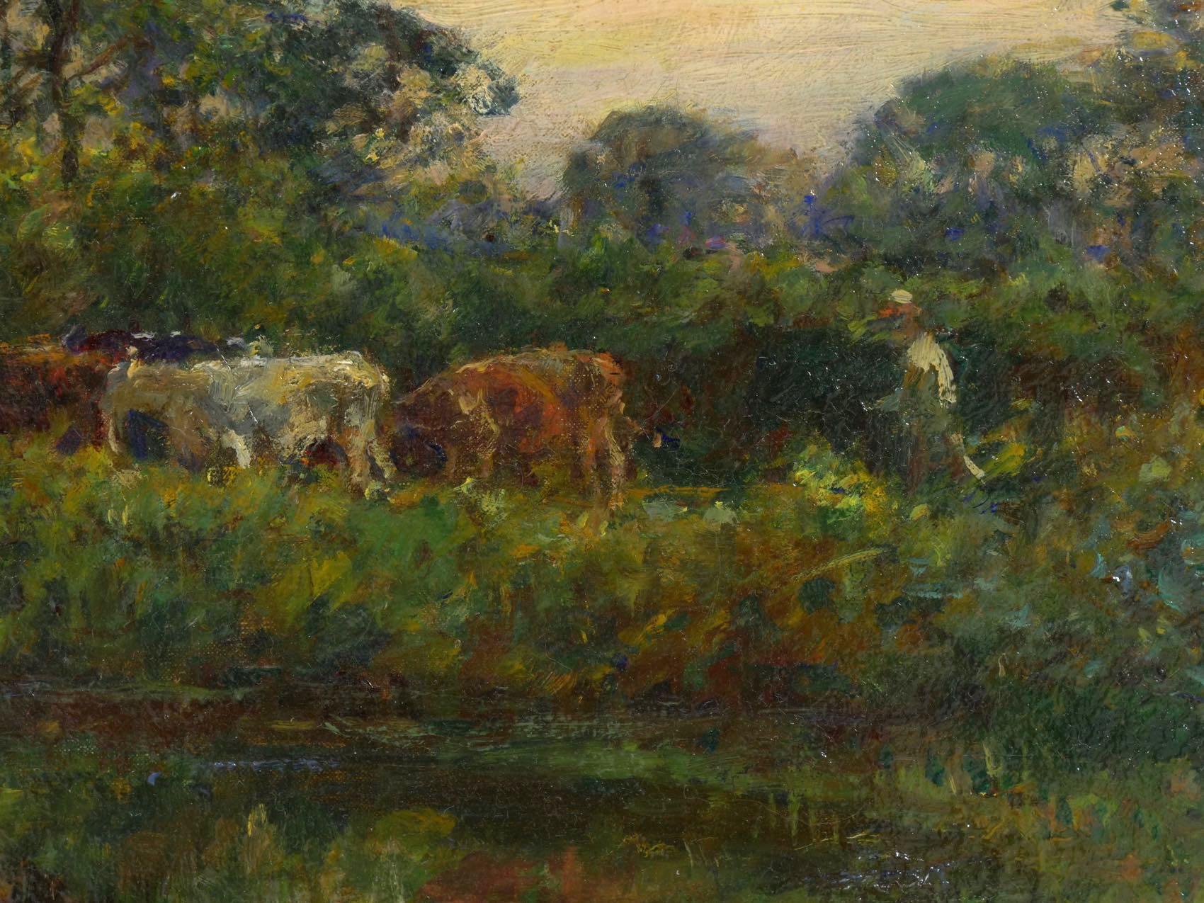 “Bringing in the Cattle” '1896' Oil Painting by William Mark Fisher R.A. 1