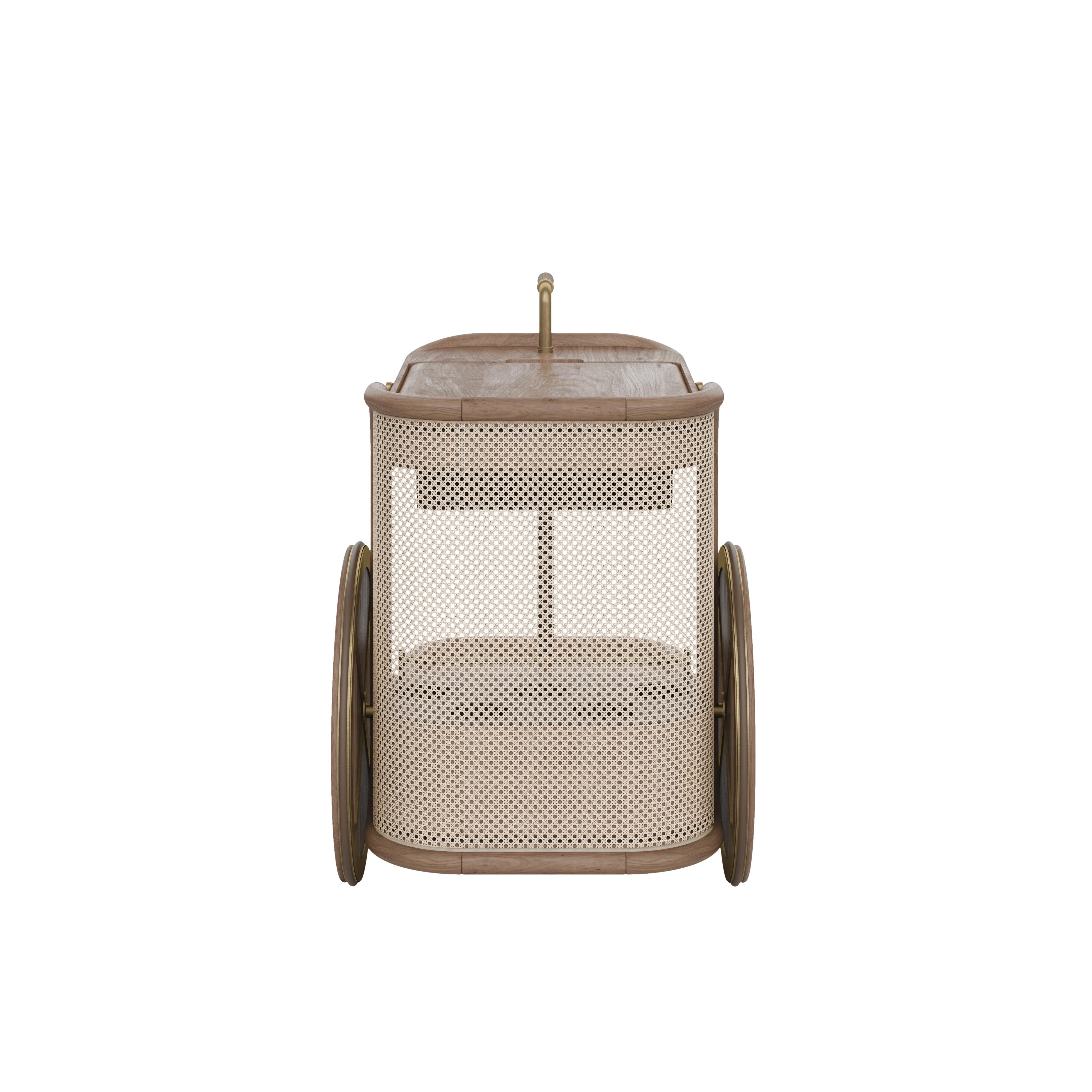 Brinsley Bar Cart By Wood Tailors Club Made in Portugal For Sale 3