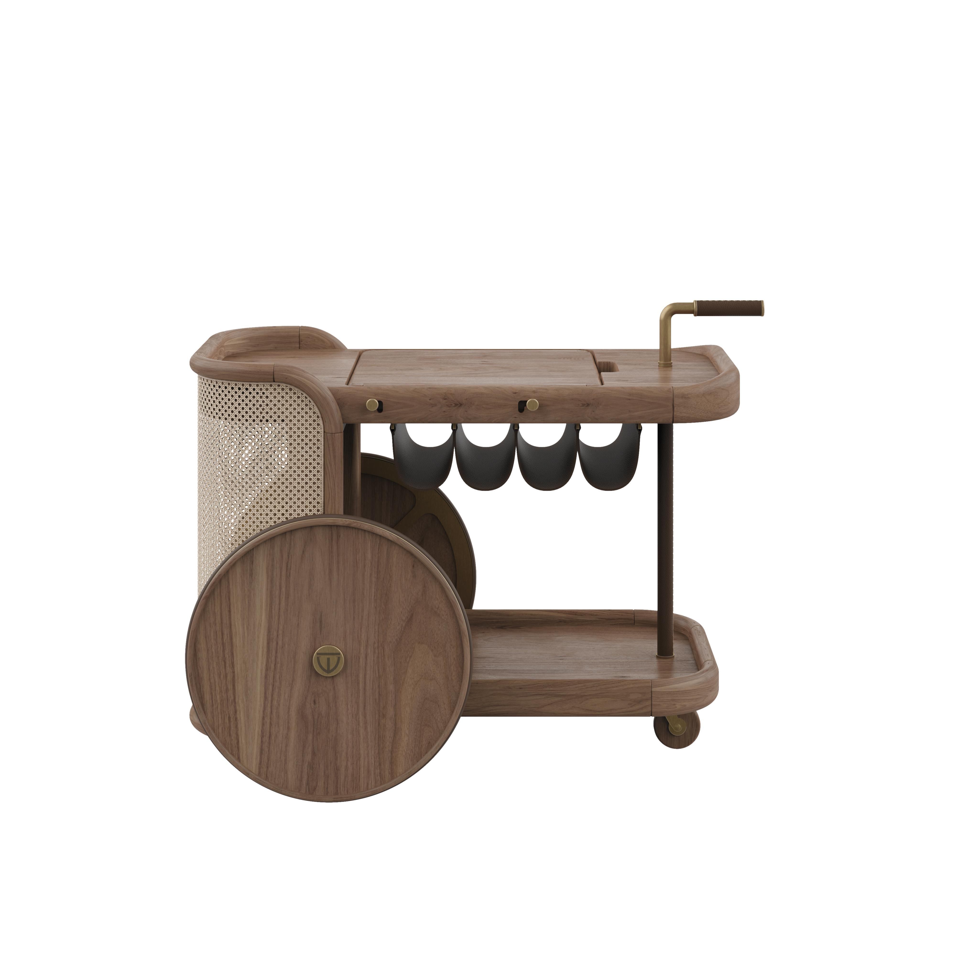 Brinsley Bar Cart By Wood Tailors Club Made in Portugal For Sale 1