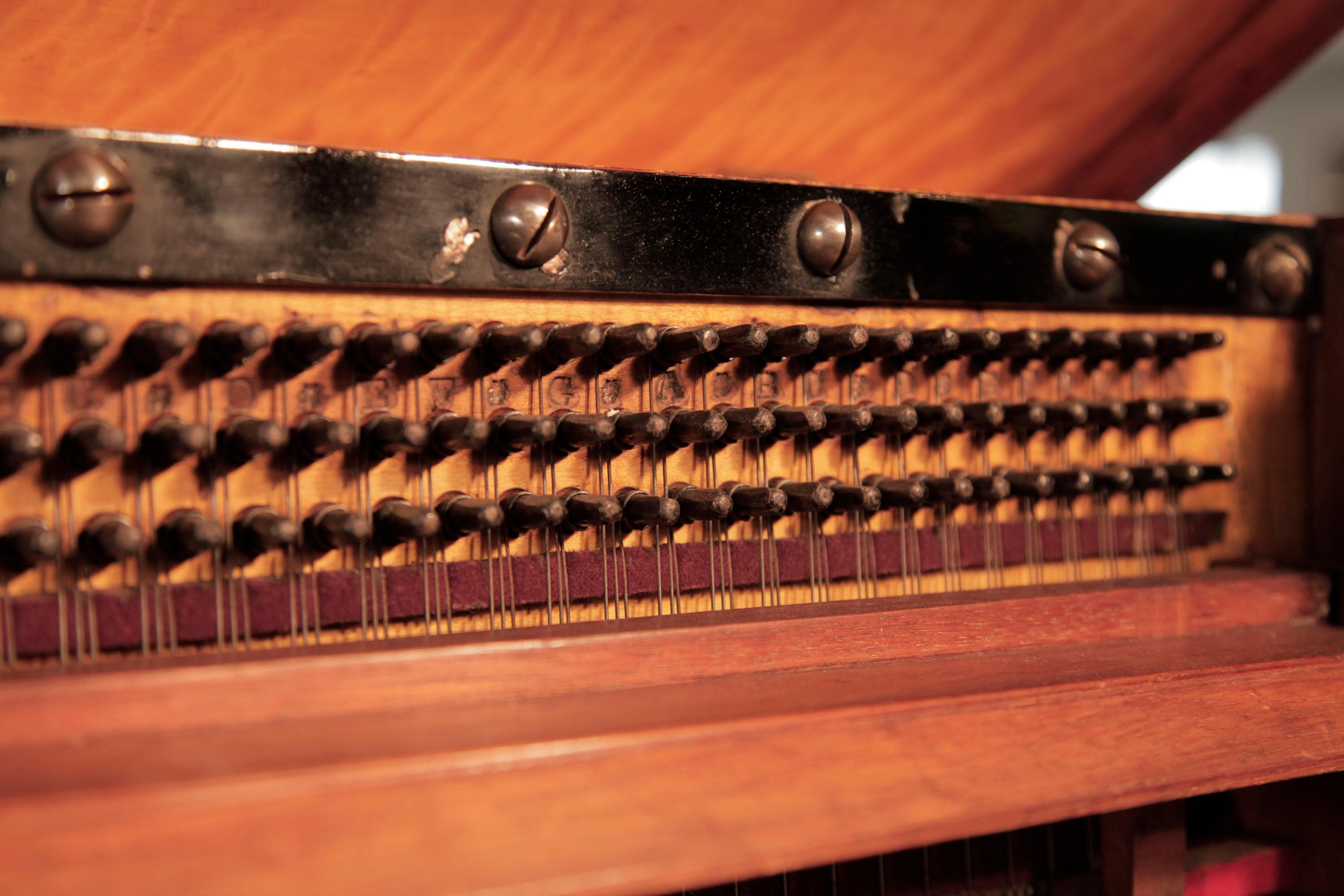Brinsmead Piano Birch Case Fretwork Panels Formerly the Property of Vesta Tilley 8