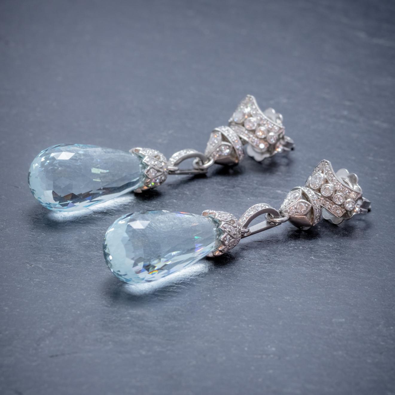 briolette cut earrings