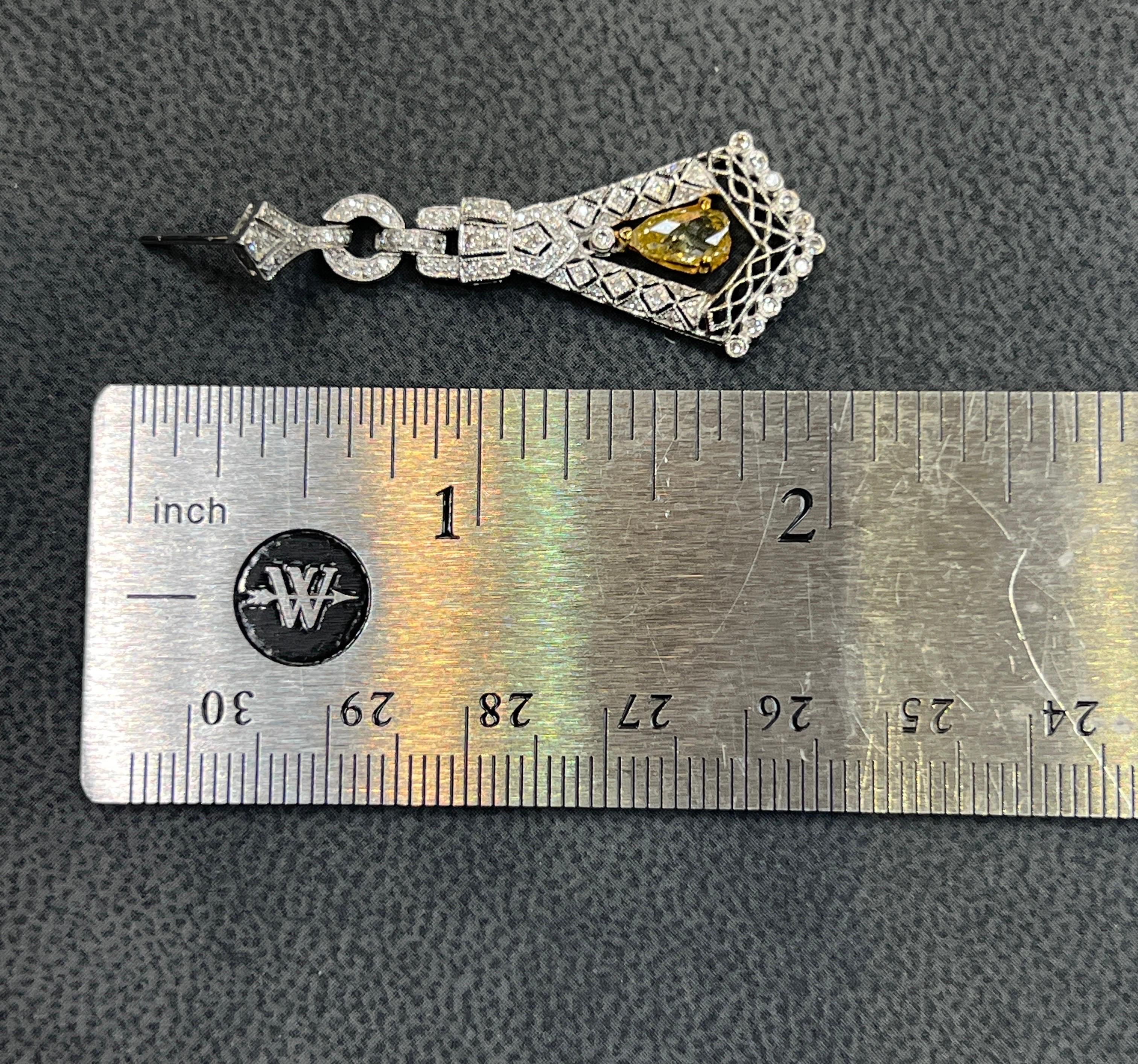 Orecchini con diamanti Briolette in vendita 1