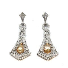 Boucles d'oreilles pendantes Briolette