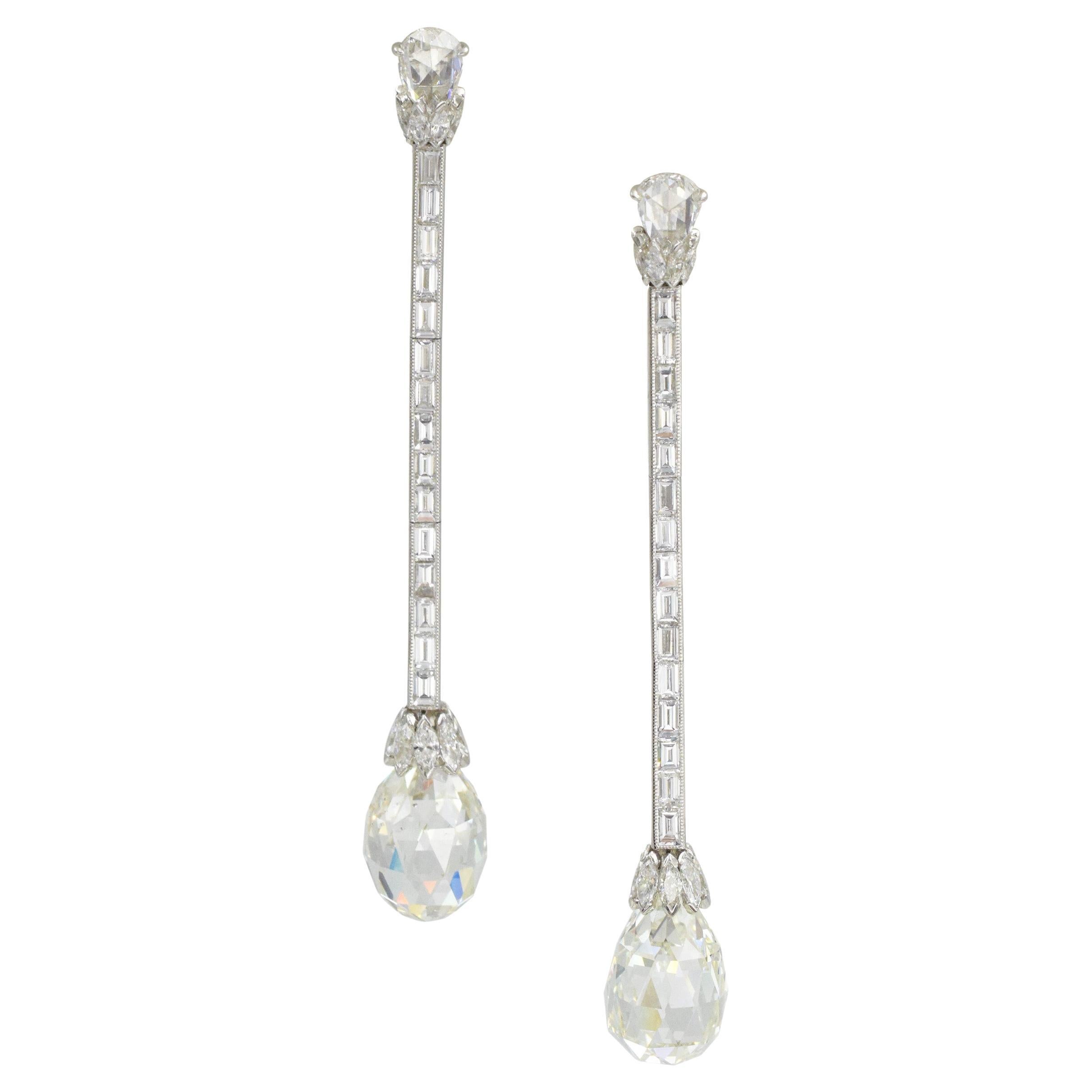 Briolette Diamond Earrings