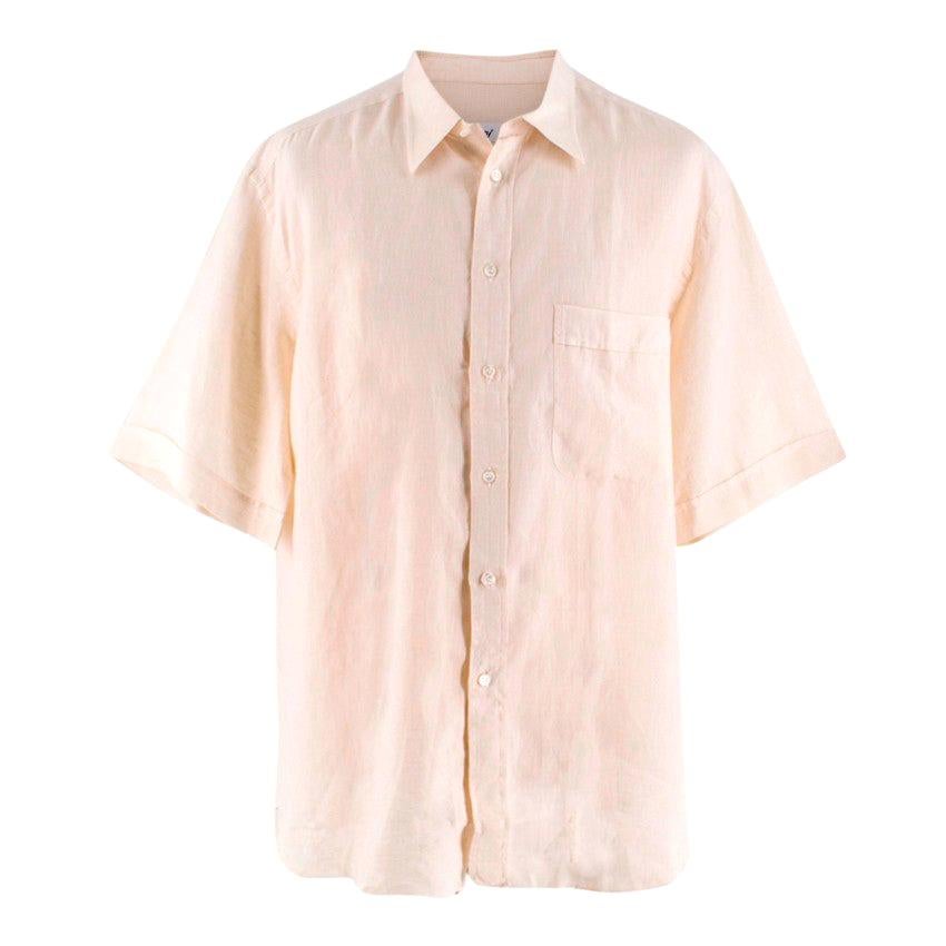 Brioni Beige Linen Shirt 44 (IT) 