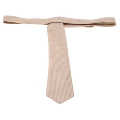 Brioni Beige - Cravate en jacquard de soie texturée