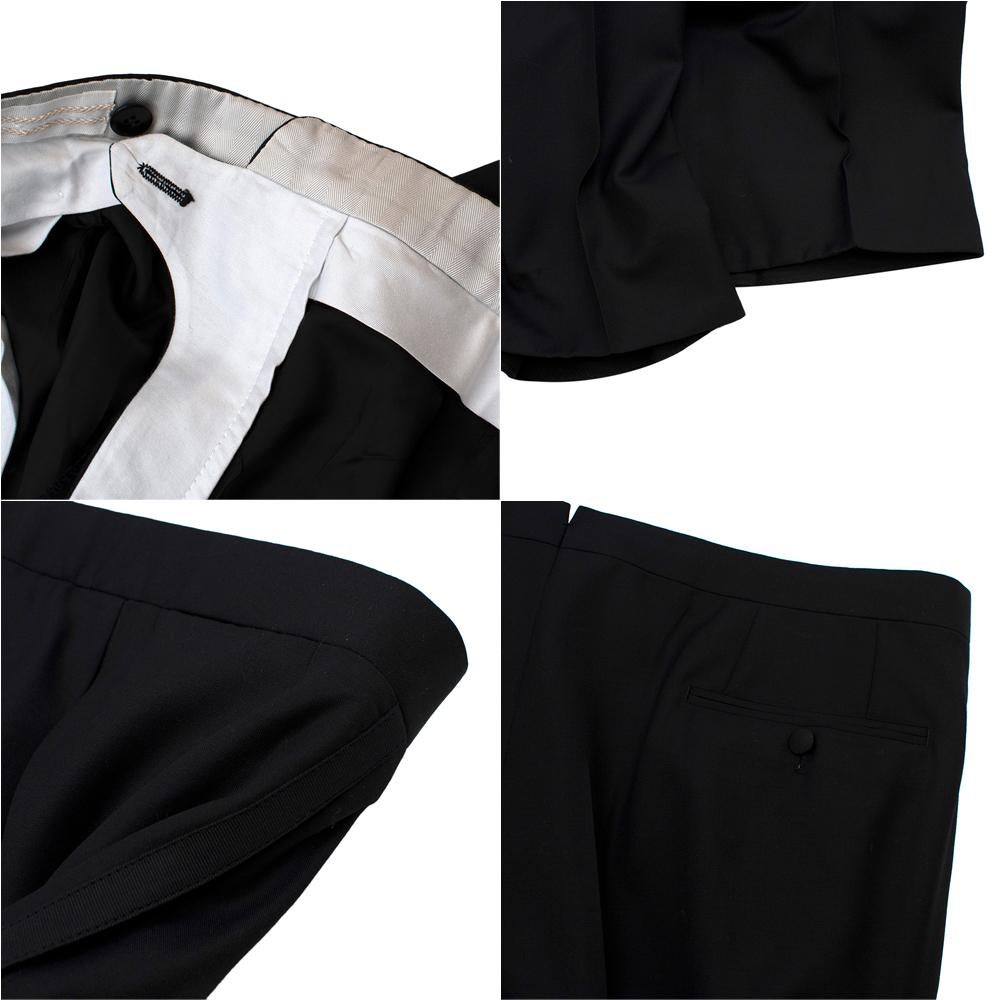Brioni Black & White Wool Blend Tailored 3 Piece Morning Suit  - US size 46  For Sale 3