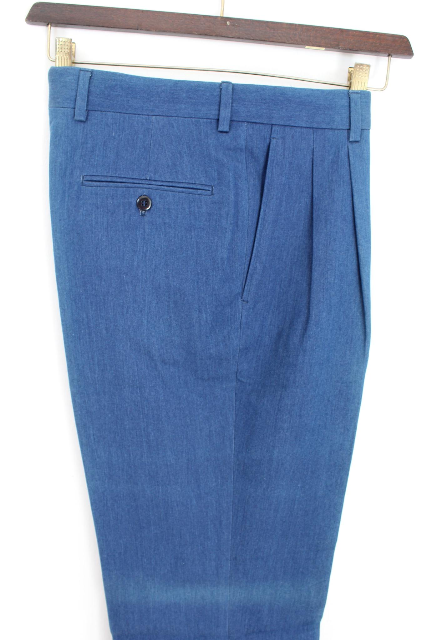 Brioni - Pantalon en jean vintage en coton bleu Excellent état à Brindisi, Bt