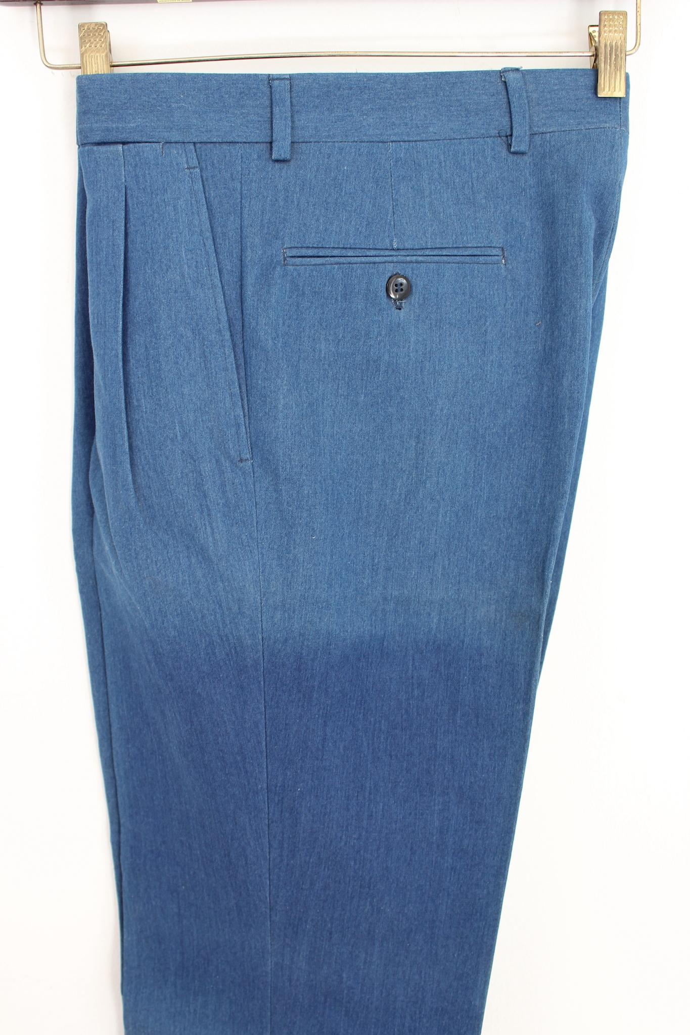  Brioni - Pantalon en jean vintage en coton bleu Pour hommes 