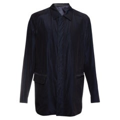 Brioni, dark blue raincoat