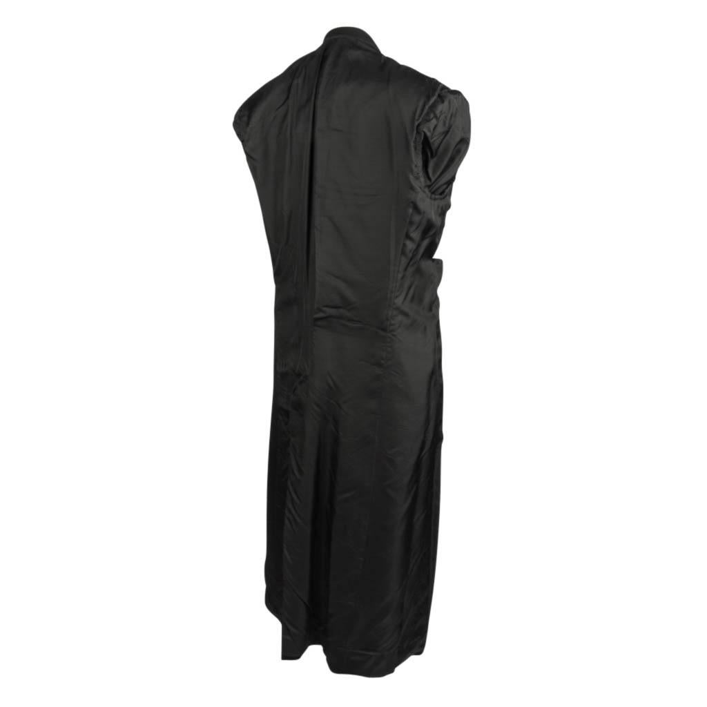 Brioni Donna Cashmere Coat Black Classic Maxi Length 6  For Sale 1