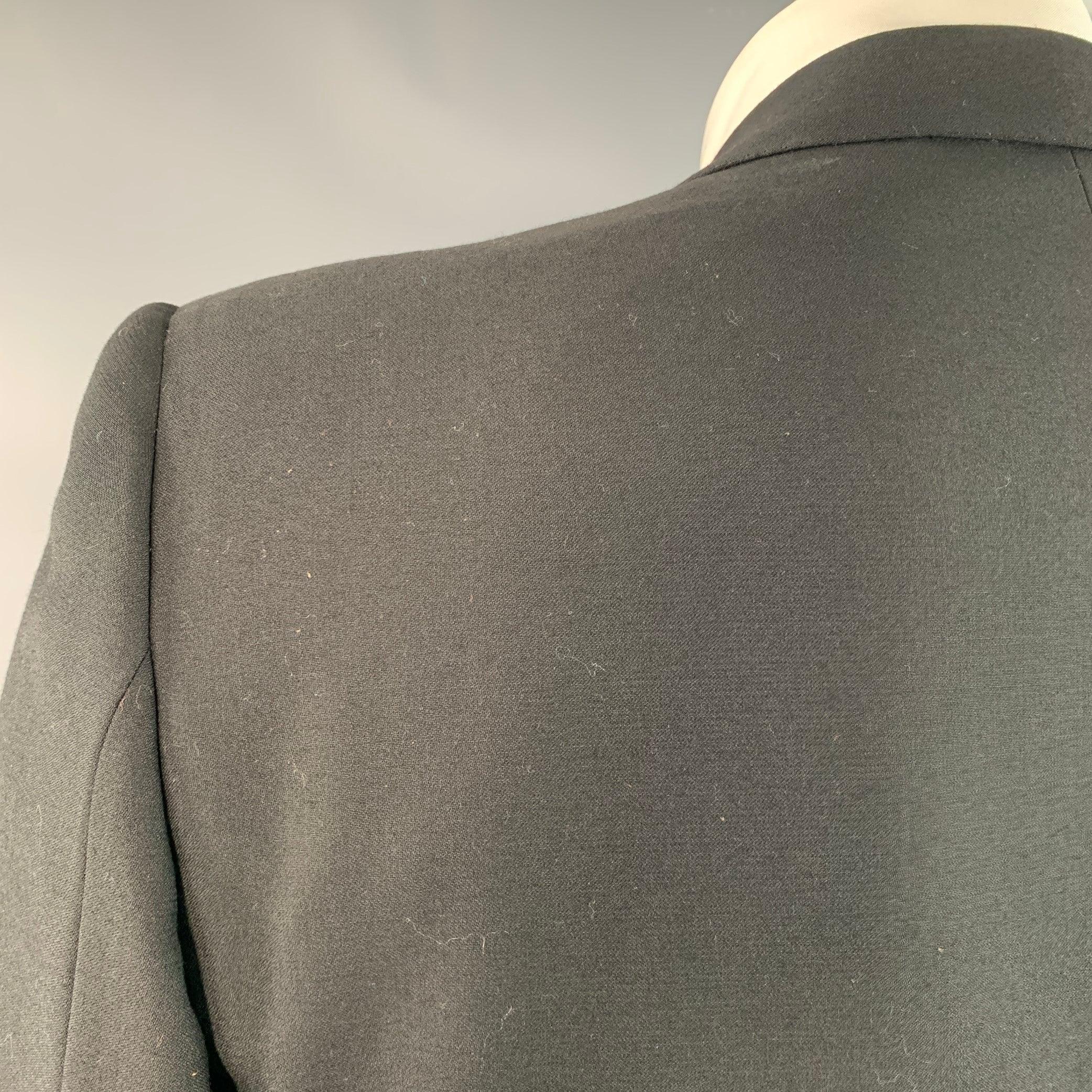 Brioni pour Wilkes Bashford Taille 44 Tuxedo en laine noire à revers en pointe Pour hommes en vente