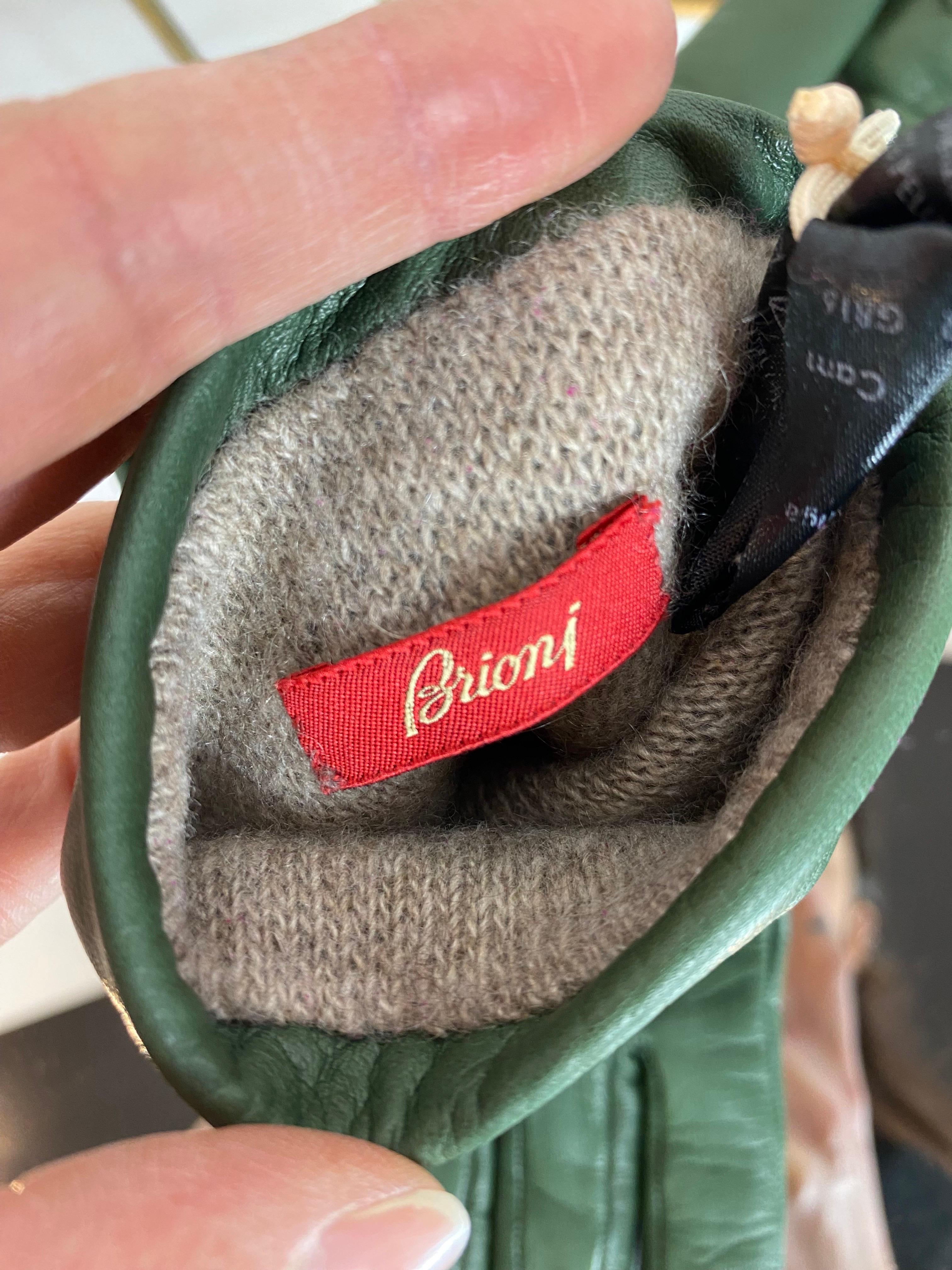Black Brioni gloves For Sale