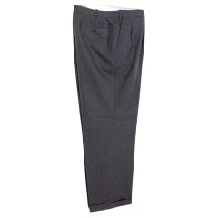 Brioni Gray Wool Elegant Pants