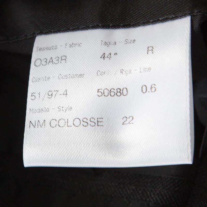 Men's Brioni Grey Herringbone Pattern Wool Tailored Suit XS For Sale