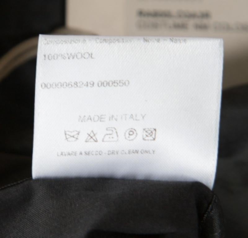 Abito sartoriale in lana a spina di pesce grigio di Brioni XS in vendita 1