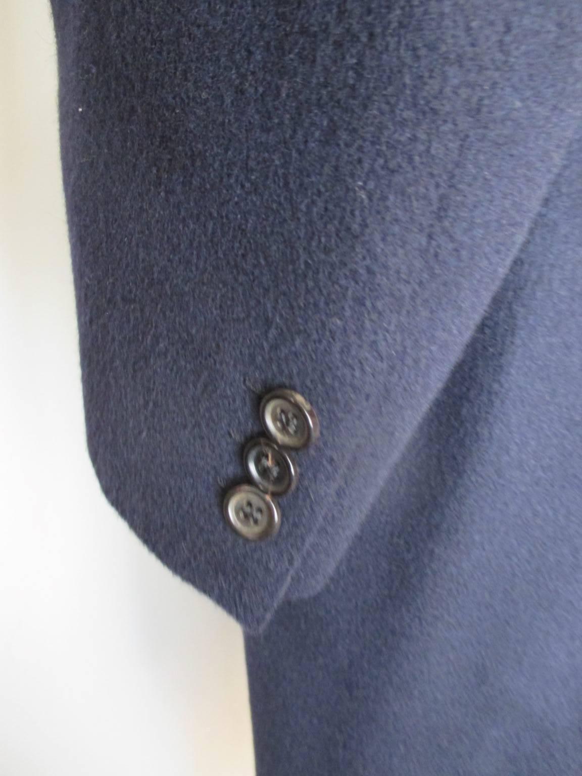 Brioni Men's Cashmere Blue Overcoat For Sale at 1stDibs | brioni ...