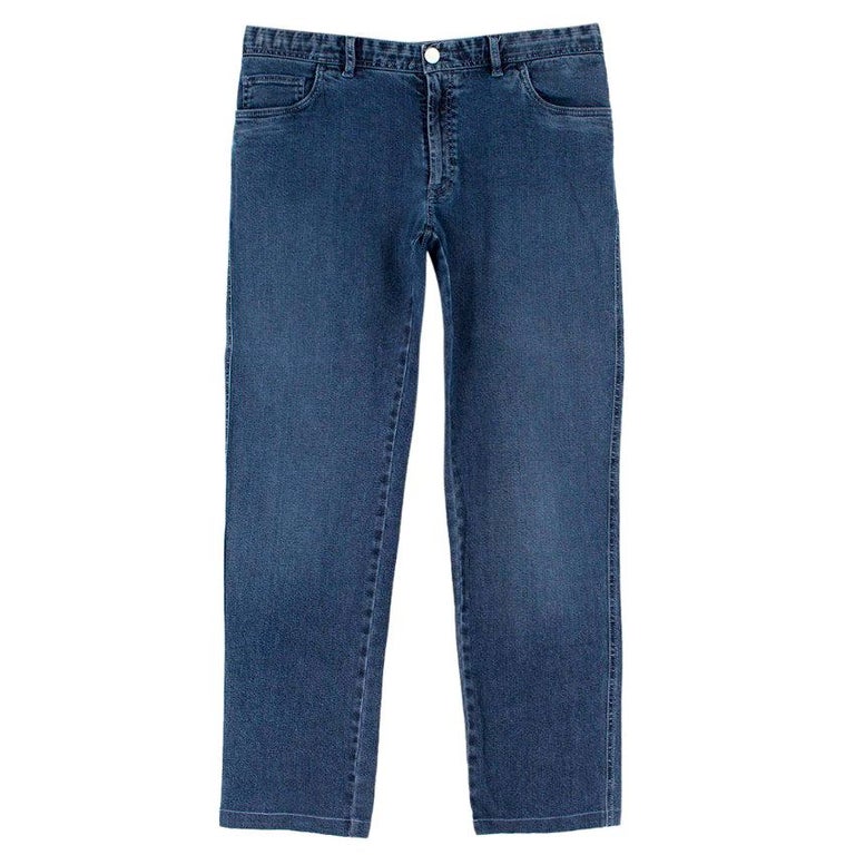 Brioni Men's Stelvio Blue Jeans IT 40R For Sale at 1stDibs