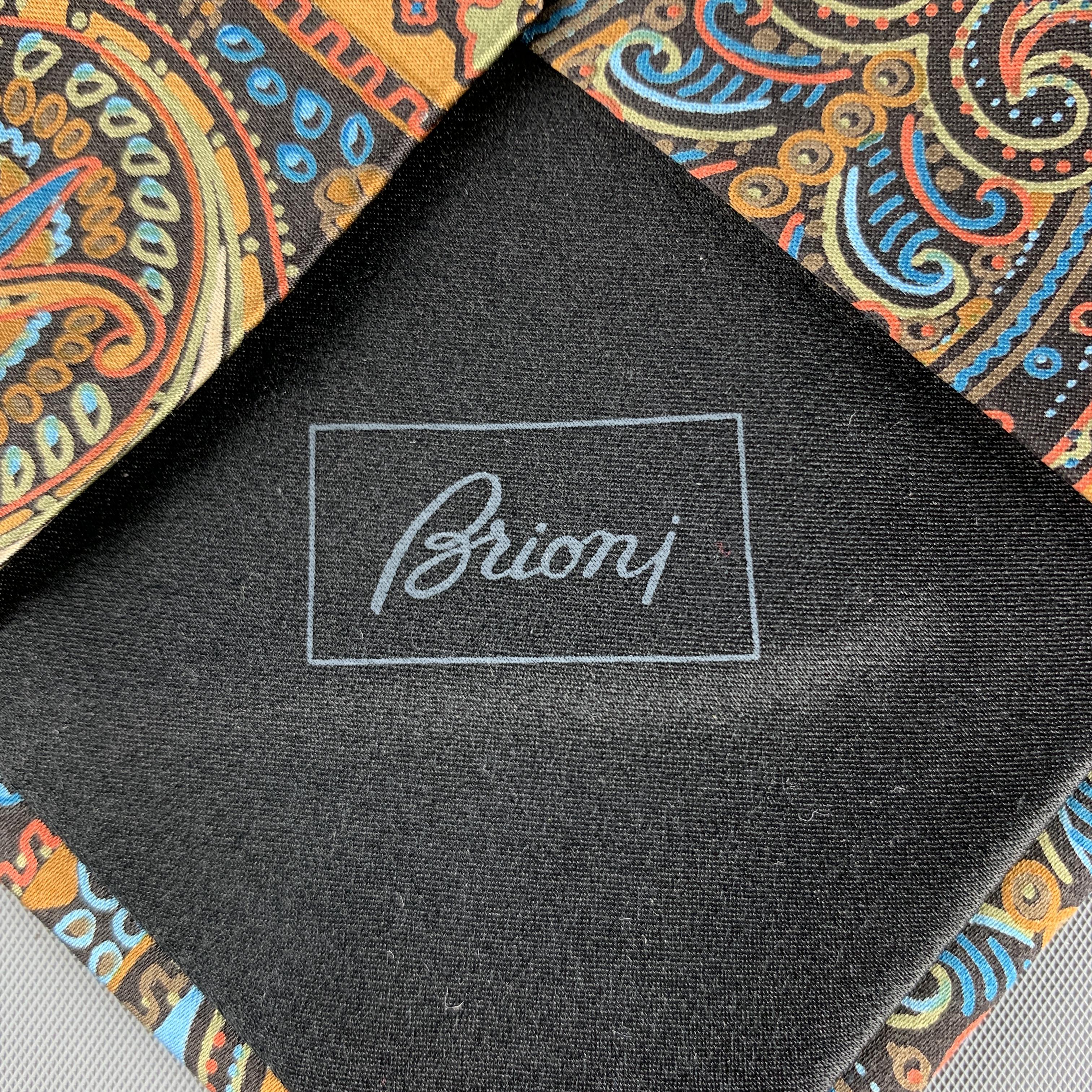 brioni paisley tie