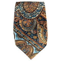 Vintage BRIONI Multi-Color Silk Paisley Handmade Tie