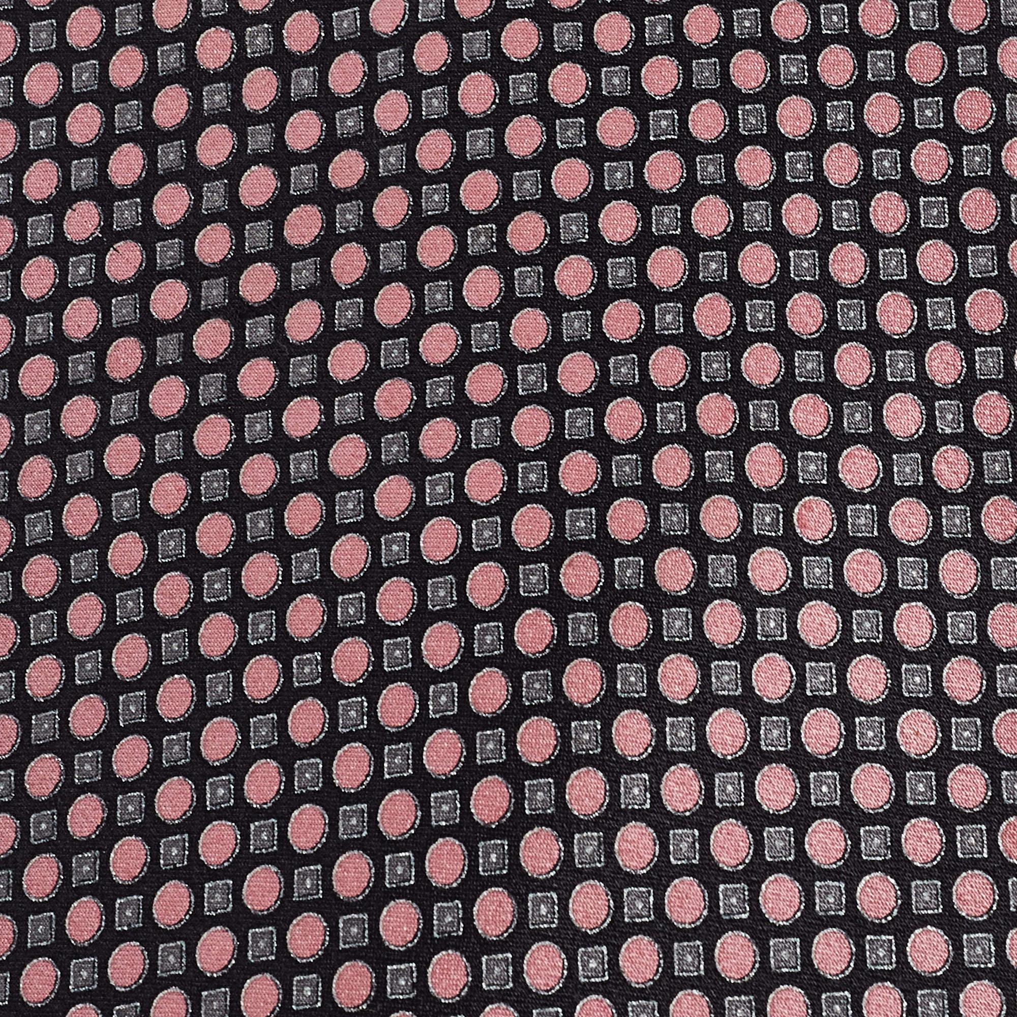 Brioni Multicolor Printed Satin Silk Pocket Square and Tie 2