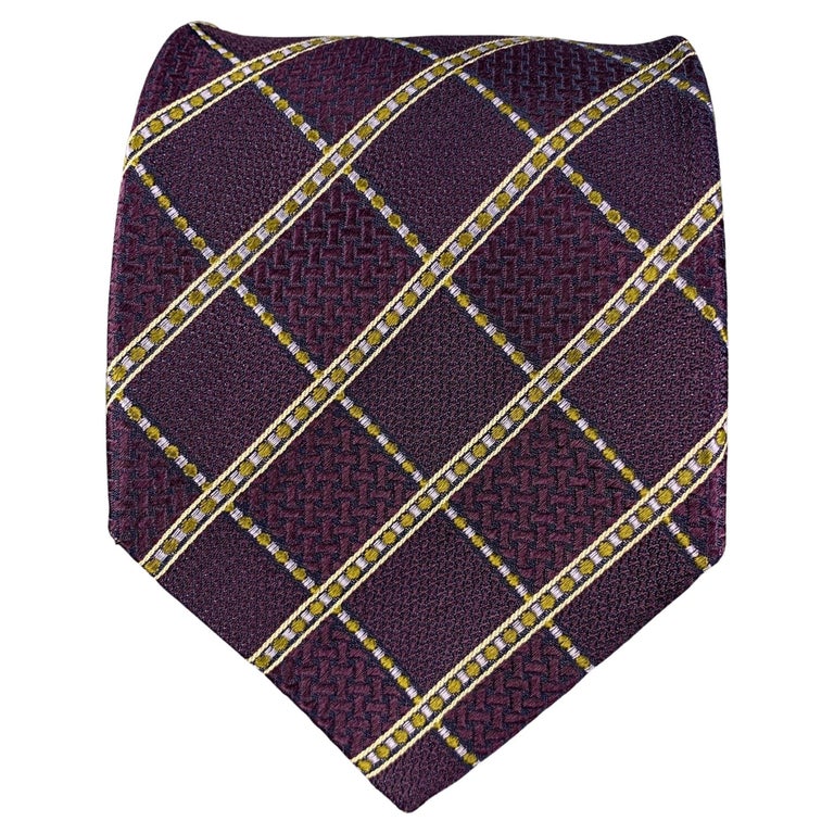 brioni purple tie