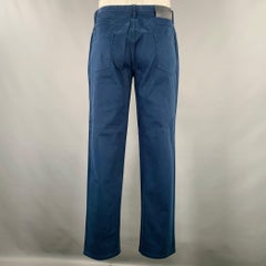 BRIONI Size 34 Navy Cotton Blend Jean Cut Casual Pants