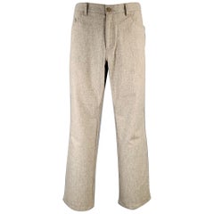 BRIONI Size 36 Taupe Wool Jean Cut Dress Pants