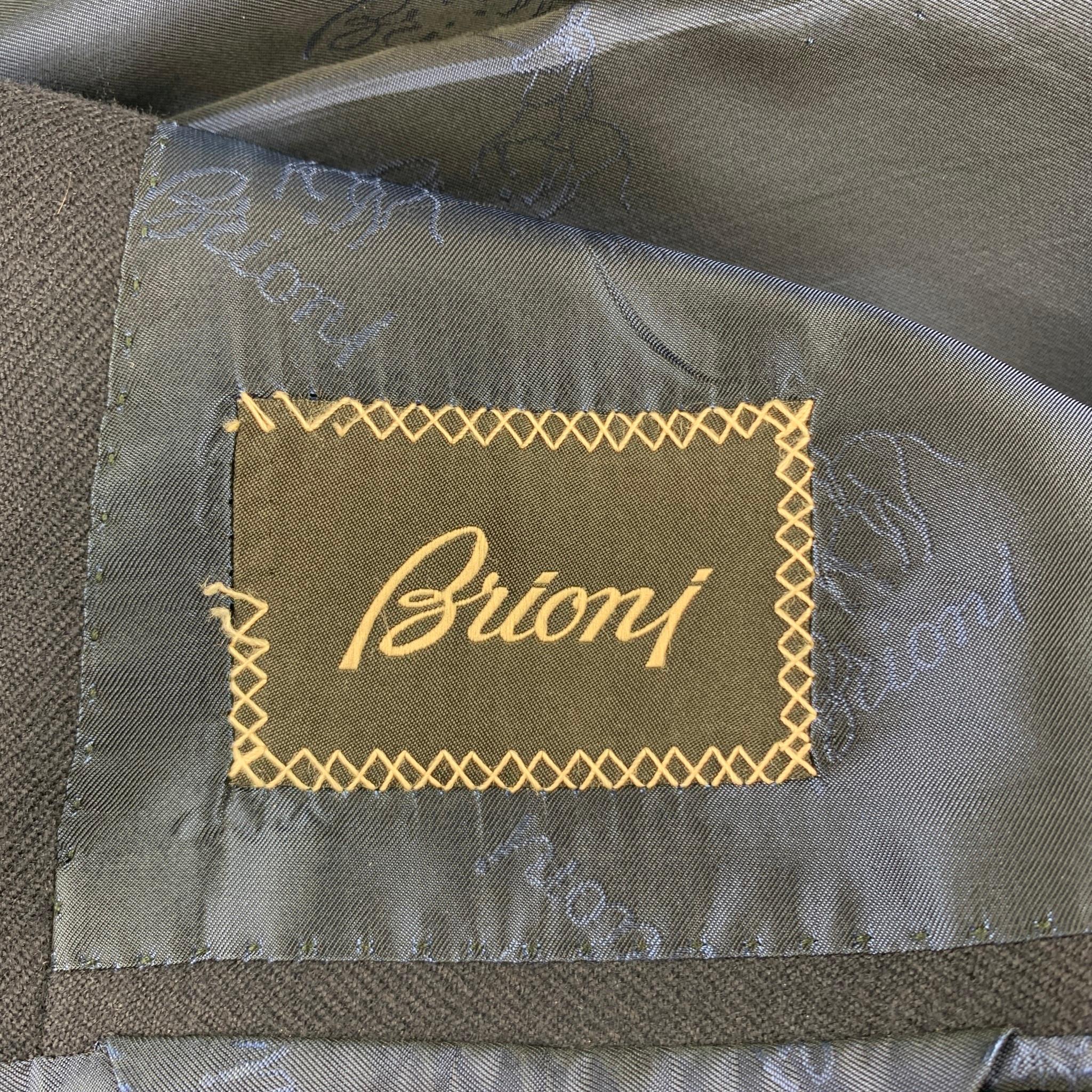 BRIONI Size 38 Navy Cashmere Notch Lapel Custom Sport Coat 5