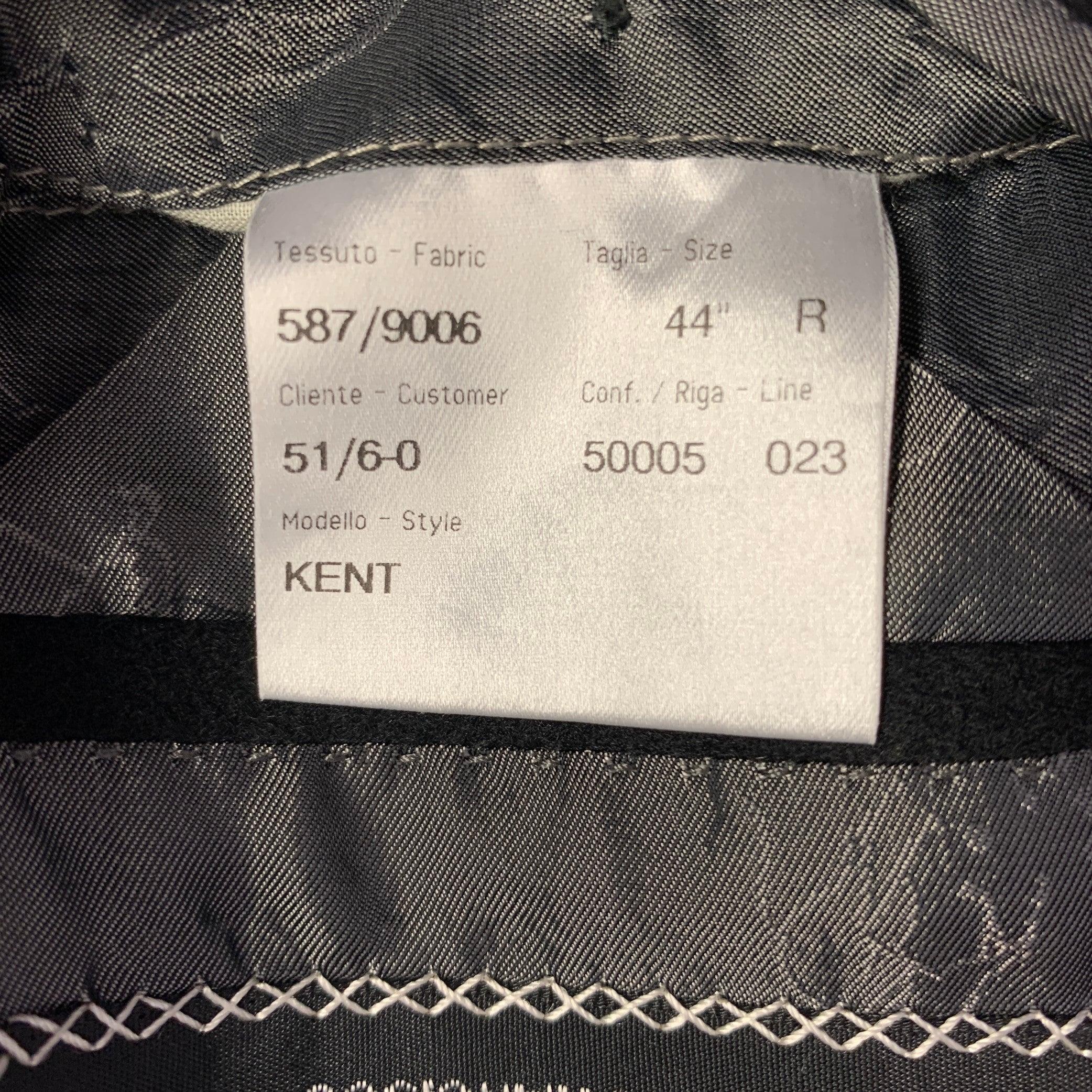 BRIONI Size 44 Black Cashmere Single Breasted Coat For Sale 3