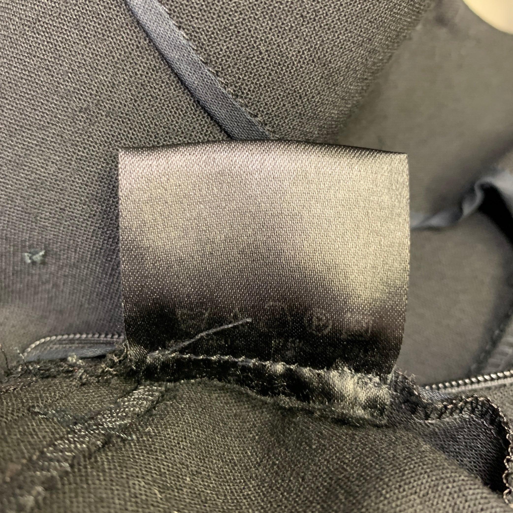 BRIONI Size L Black Mercerized Cotton Ruffled Open Back Cocktail Dress For Sale 1