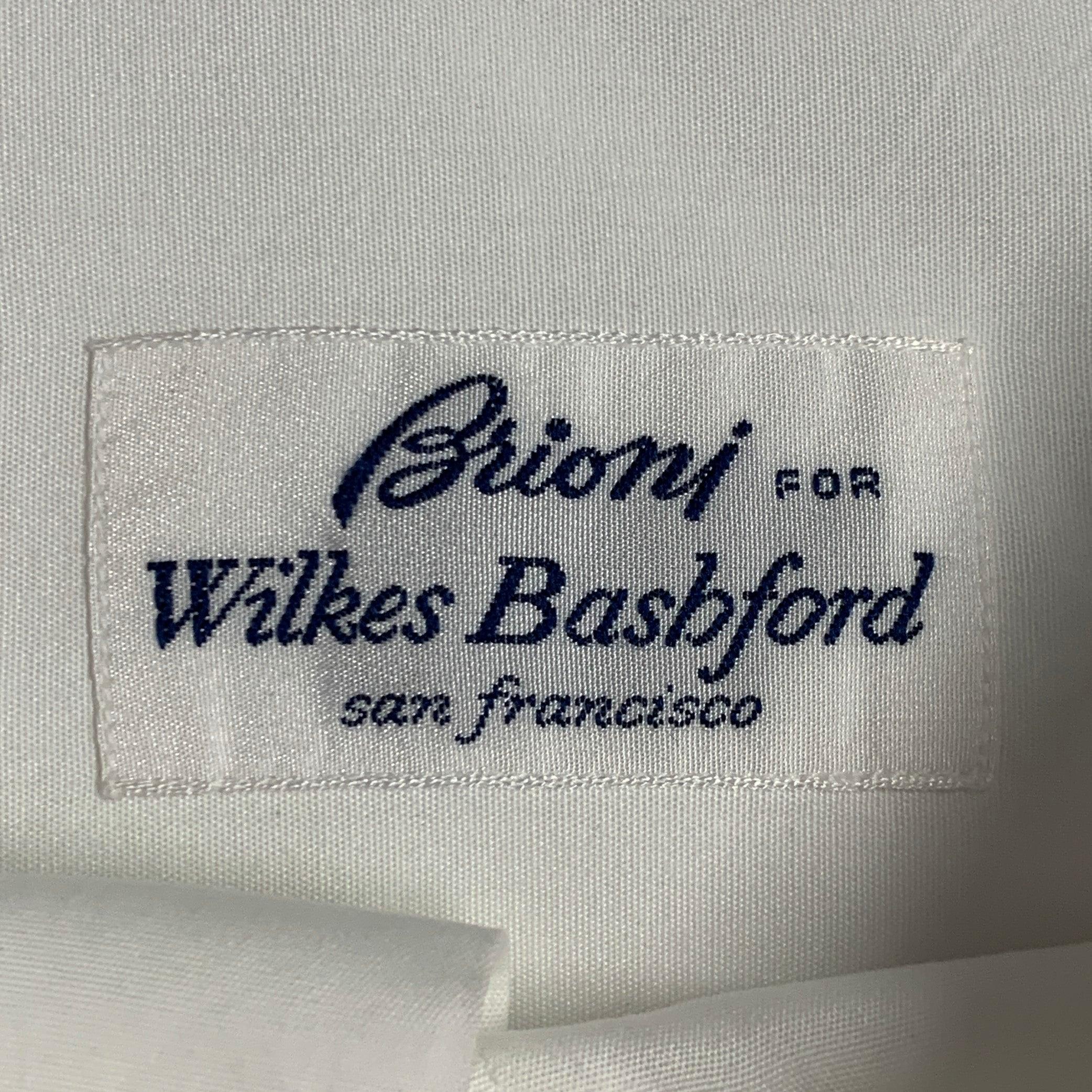 Brioni Taglia L Camicia in cotone bianco con polsino francese e manica lunga Tuxedo In condizioni ottime in vendita a San Francisco, CA