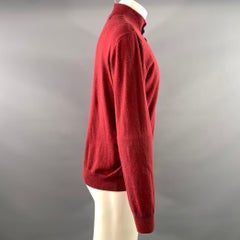 Jersey de BRIONI, talla M, de mezcla de lana, color rojo, con tapeta oculta