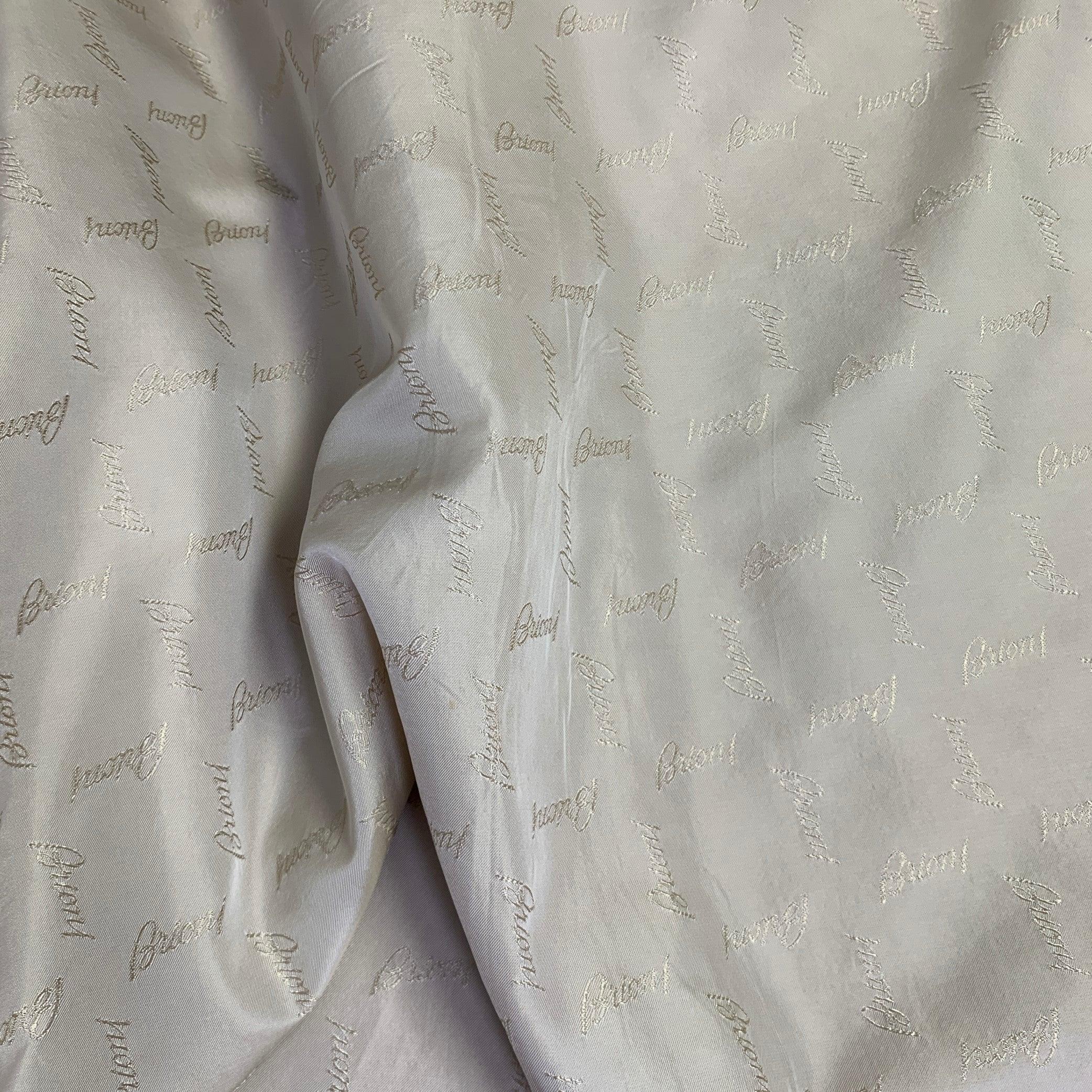 BRIONI Talla XL Abrigo Caqui Algodón Seda Cremallera Botones Sistema Tormenta en venta 2