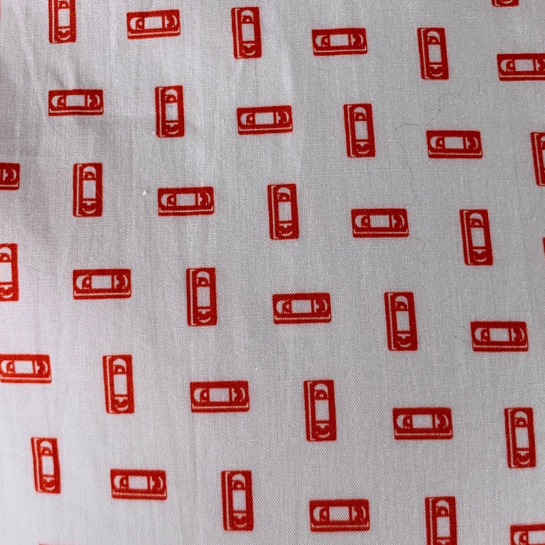 BRIONI long sleeve shirt
in a white and red cotton woven fabric featuring a VHS tape pattern, spread collar, and button closure. Made in Italy.New with Tags. 

Marked:   XL 

Measurements: 
 
Shoulder: 17.5 inches Chest: 44 inches Sleeve: 25.5