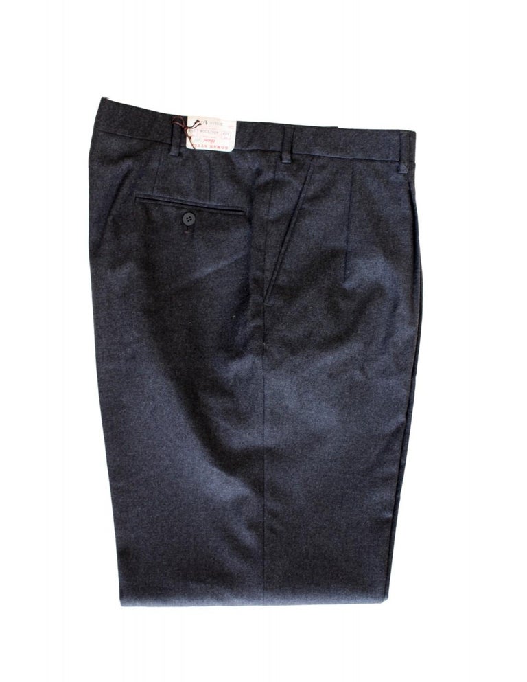 BRIONI Size 32 x 26 Navy Solid Wool Flat Front Dress Pants